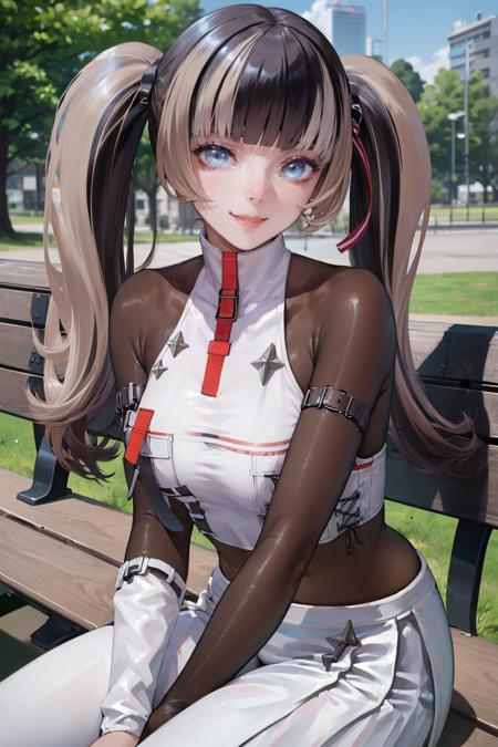 18450-3941199081-masterpiece, best quality, absurdres, RadenRegloss, twintails, white crop top, (bodystocking_1.2), white pants, detached sleeves.png